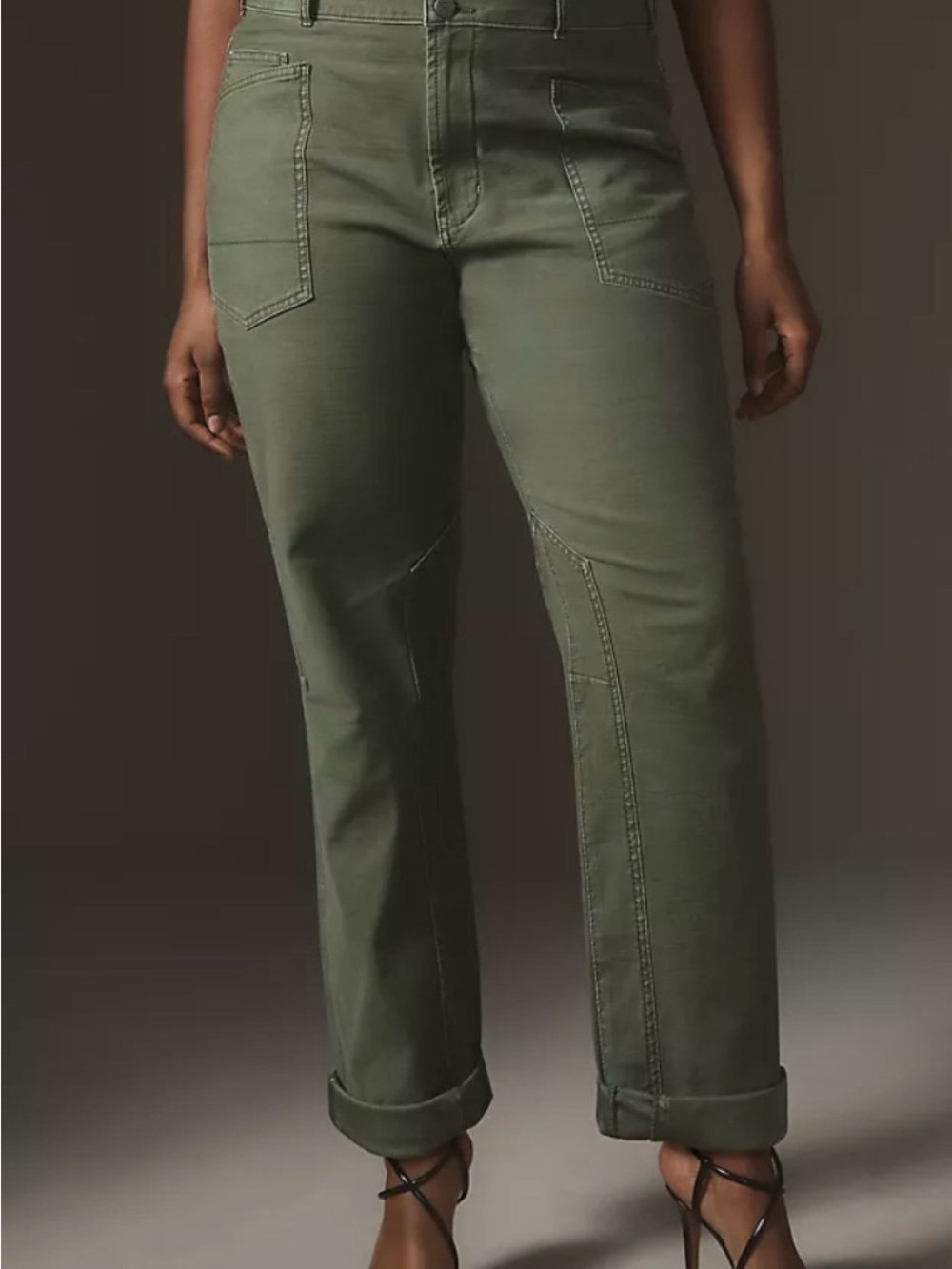 Anthropologie | Pilcro The Wanderer Olive Green Boyfriend Jeans